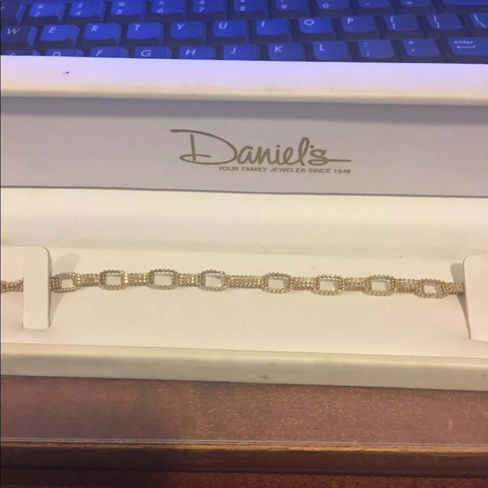 Solid 14k ball chain link bracelet